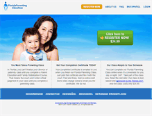 Tablet Screenshot of floridaparentingclassnow.com